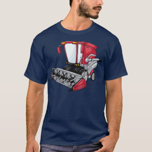 Combine Harvester Farmer Tractor Farm Farming T-Shirt