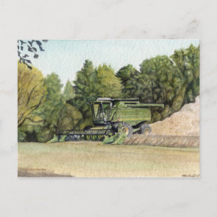 Combine Reaping Postcard