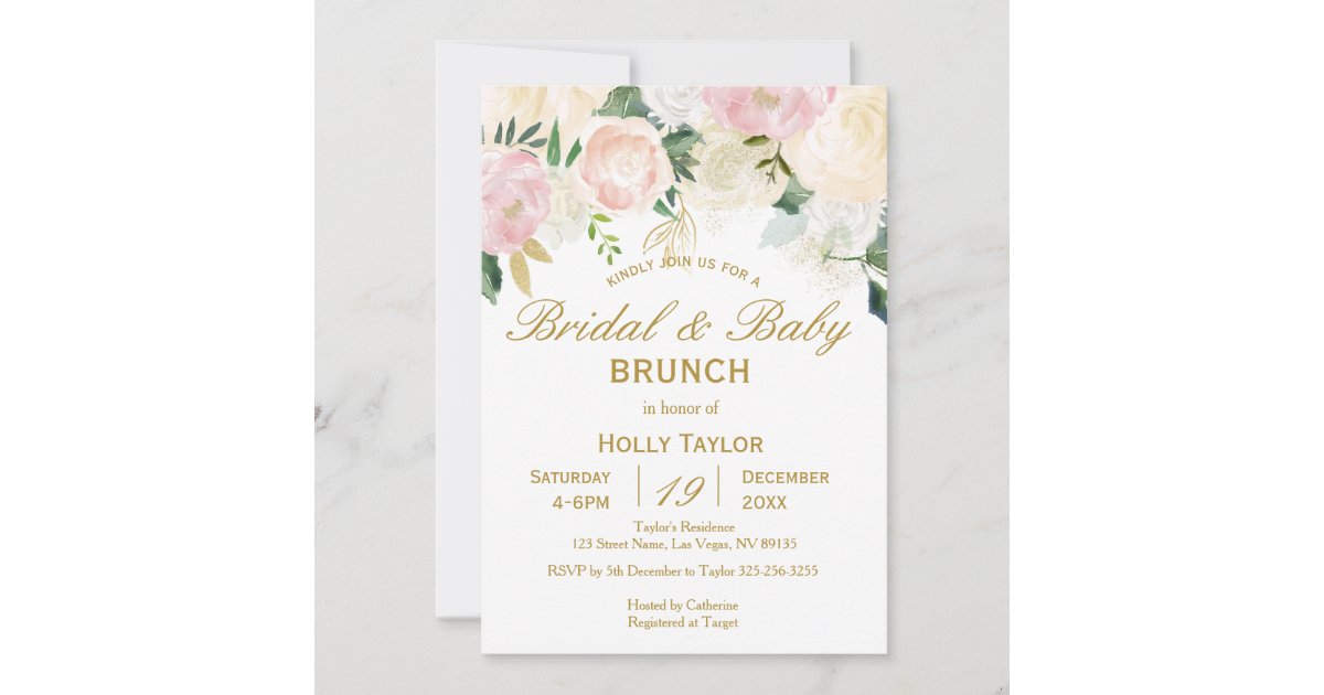 Combined Baby Shower and Bridal Shower Ideas Invitation | Zazzle.co.uk