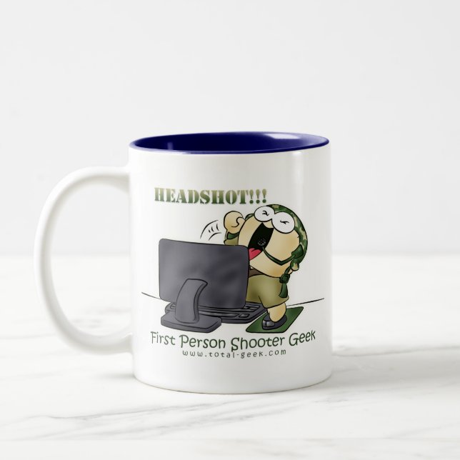 combined Computer First Person Shooter Mug (Left)