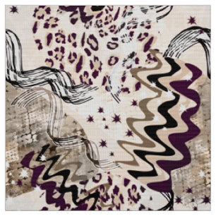 Combined, ethnic, African Fabric