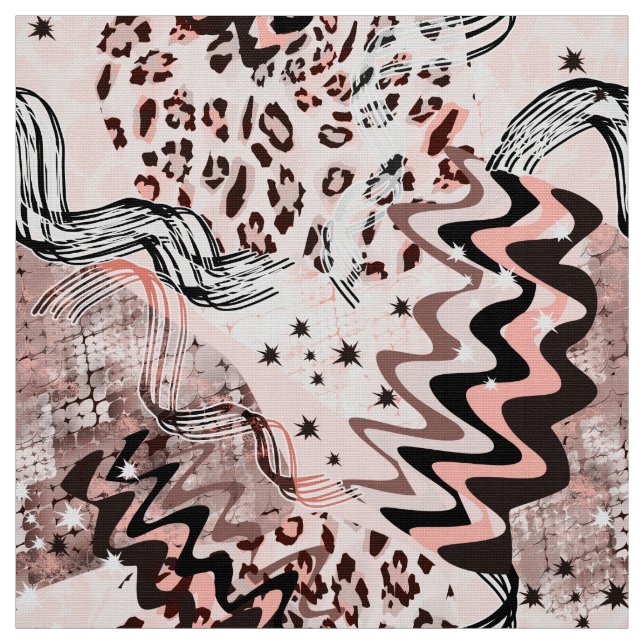 Combined, ethnic, African Fabric (Swatch)