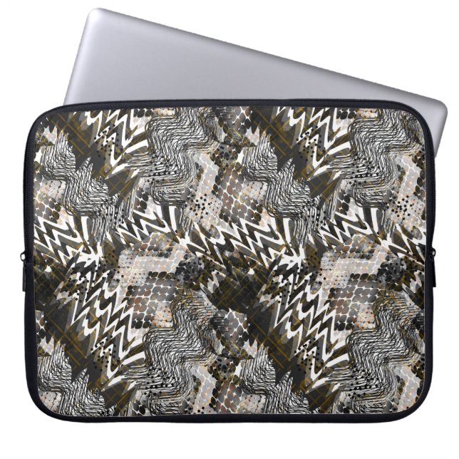 Combined, ethnic, African . Laptop Sleeve (Front)