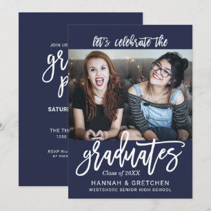 Combined Graduation Party Invitation