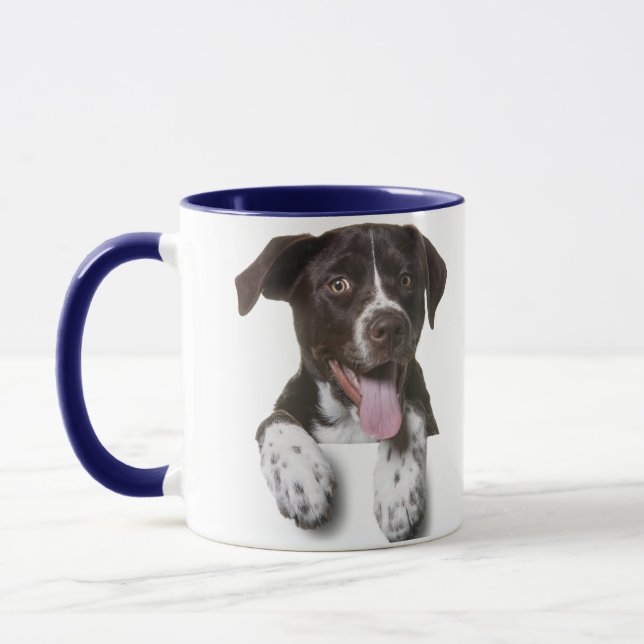 Combo coffee mug,custom dog photo mug (Left)