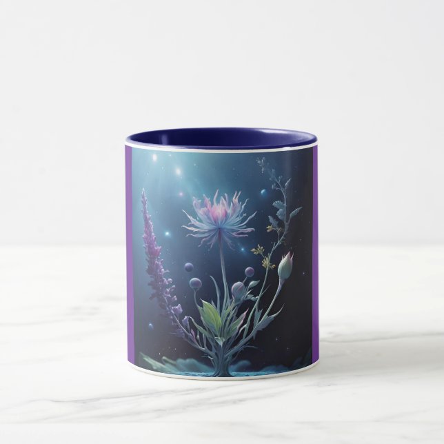 Combo Mug, 11oz (Twilight Flower-5) Mug (Center)