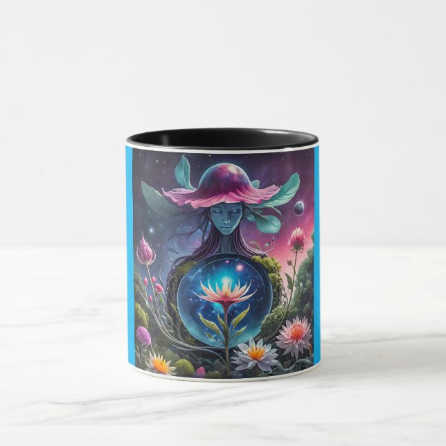 Combo Mug, 11oz (Twilight Flower-6) Mug (Center)