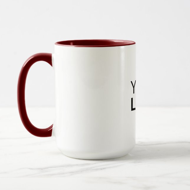 Combo Mug - 15 oz, Red (Left)