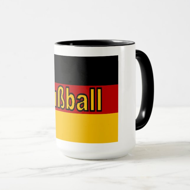 Combo Mug 444 ml white/black GERMANY FOOTBALL (Front Right)