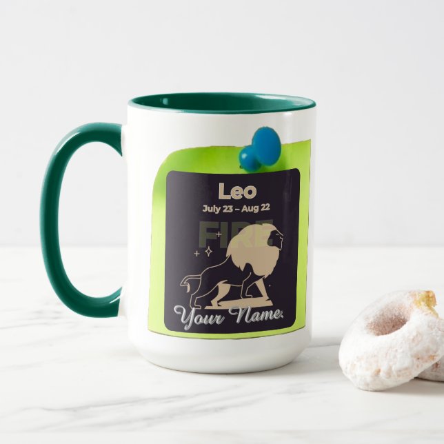 Combo Mug M05 #PinnedMyZodiac! Leo (With Donut)