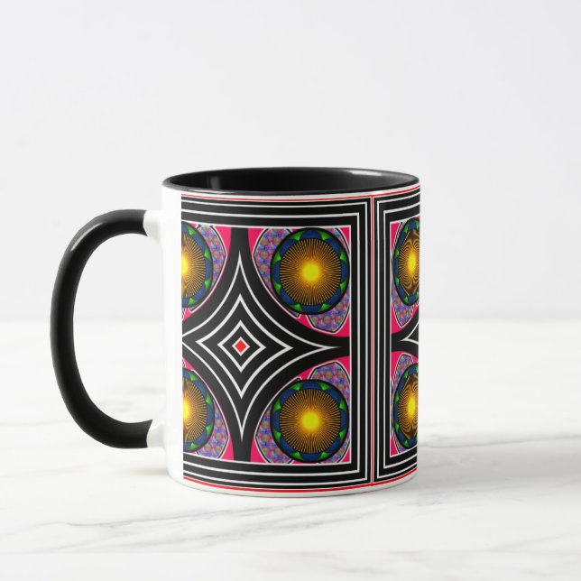 Combo Mug – Vibrant Digital Design, Perfect Size f (Left)