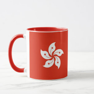 Combo mug with flag of Hong Kong