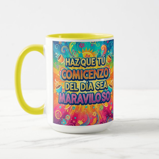Combo Mug with “Make Your Day Start” Design (Left)