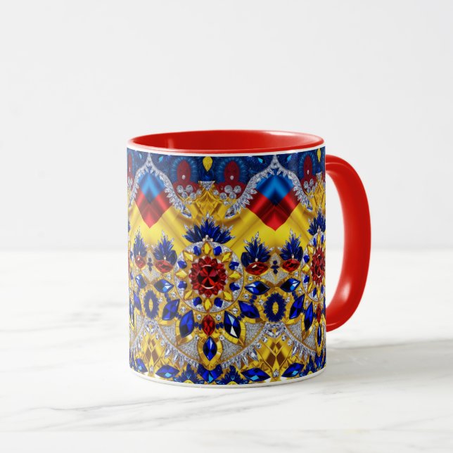 Combo Mug with Romanian Colours (Front Right)