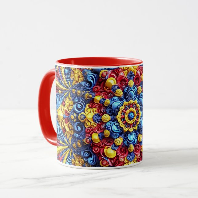 Combo Mug with Romanian Colours (Front Left)