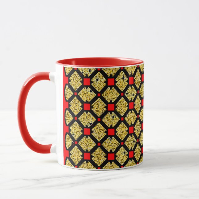 Combo Mug with Vibrant Colourful Design" (Left)
