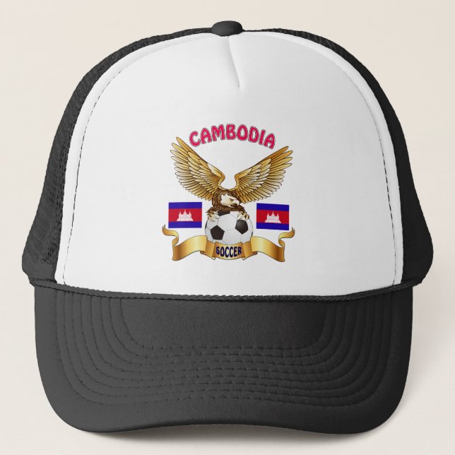 Combodia Football Designs Trucker Hat (Front)