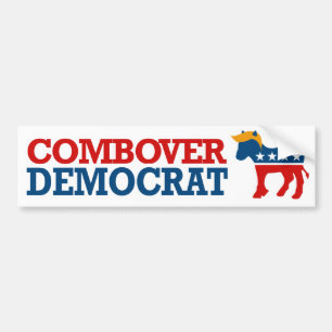 Combover Democrat --.png Bumper Sticker