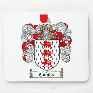 COMBS FAMILY CREST -  COMBS COAT OF ARMS MOUSE MAT