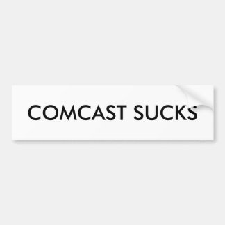 comcast sucks bumper sticker