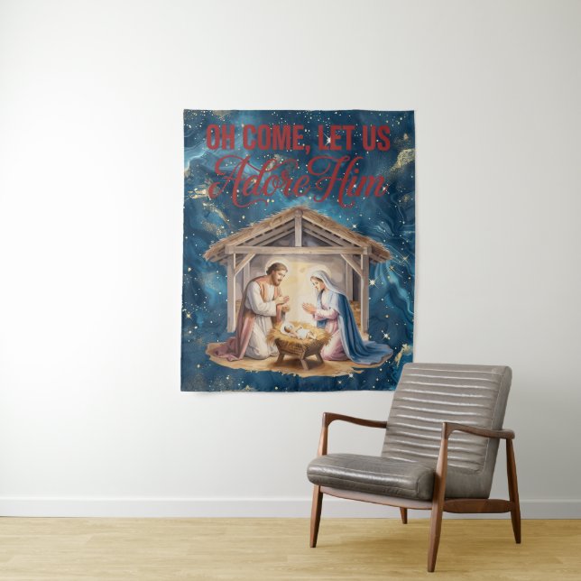 Come Adore Him Tapestry (In Situ)