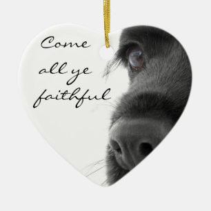 "Come All Ye Faithful" Spaniel Ornament