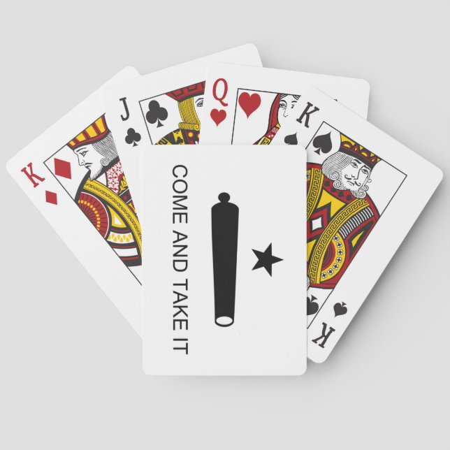 Come and Take It Flag Playing Cards (Back)