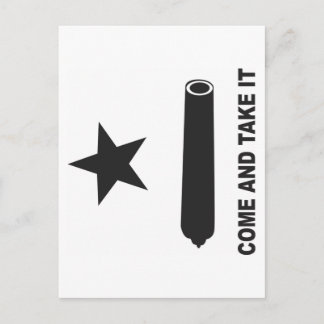 cOME AND TAKE IT FLAG Postcard