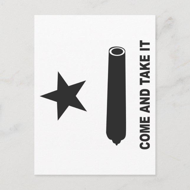 cOME AND TAKE IT FLAG Postcard (Front)