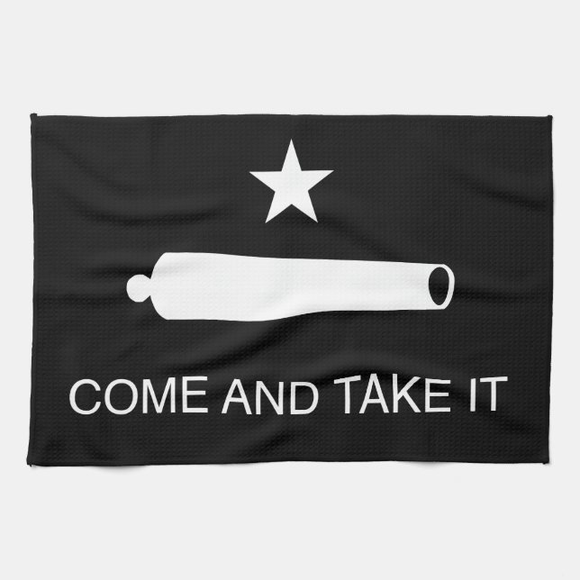 Come and Take It Flag (Reversed) Tea Towel (Horizontal)