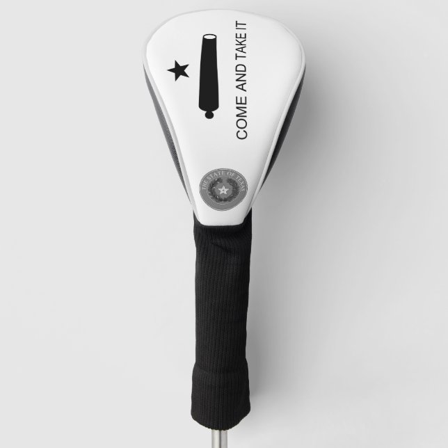 Come and take it Flag (TX) Golf Head Cover (Front)