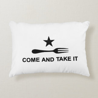 Come and Take It Fork Decorative Cushion
