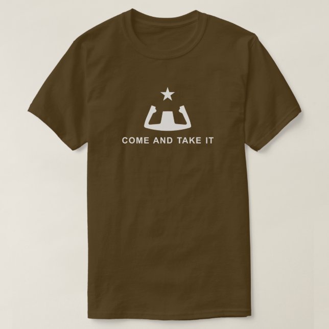 Come And Take It Pilot yoke T-Shirt (Design Front)