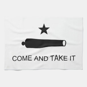 Come And Take It Texas Flag Battle of Gonzales Tea Towel