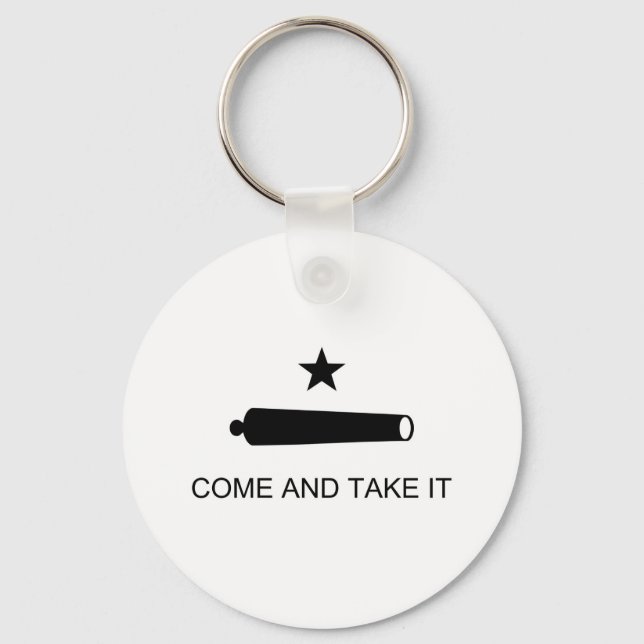 Come And Take It Texas Flag Key Ring (Front)