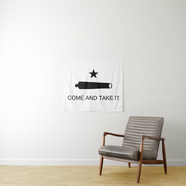 Come and Take It - United States Texas Flag Tapestry (In Situ (Horizontal))