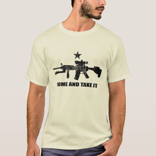 Come and Take It with AR-15 T-Shirt (Front)