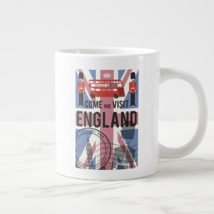 Come and Visit England Large Coffee Mug