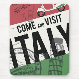 Come and Visit Italy Mouse Mat