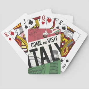 Come and Visit Italy Playing Cards