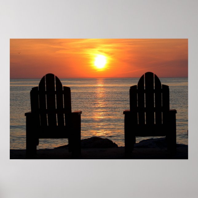 Come and watch the sunset poster (Front)