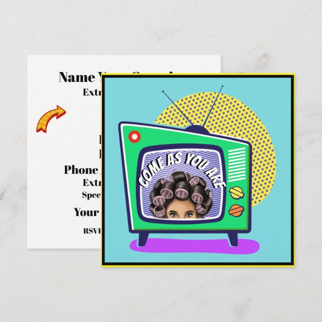 COME AS YOU ARE  INVITATION (Front/Back)