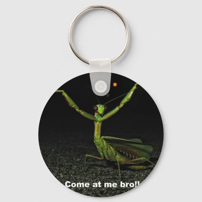 Come at me bro Mantis Key Ring (Front)