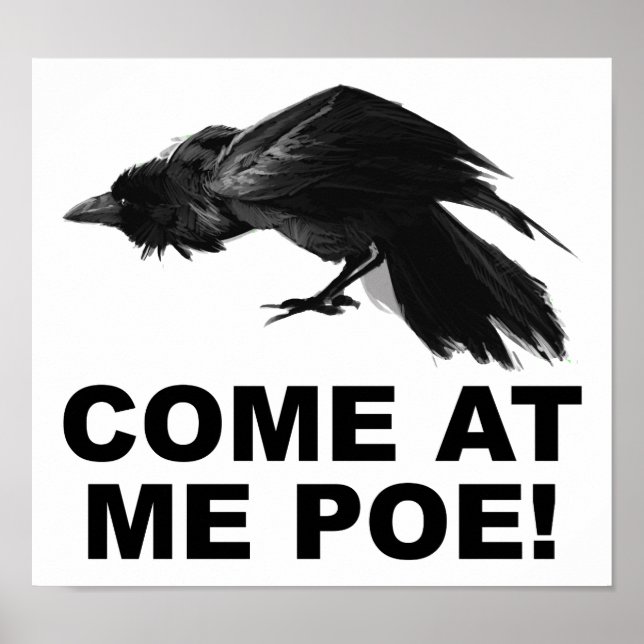 Come At Me Poe Funny Poster (Front)
