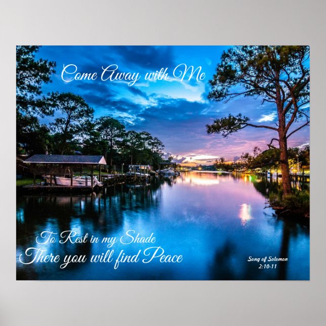 Come Away with Me  Serene Lake Poster  (Front)