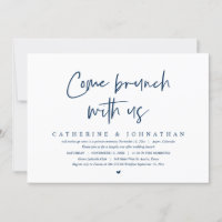 Come Brunch With Us, Wedding Elopement Party