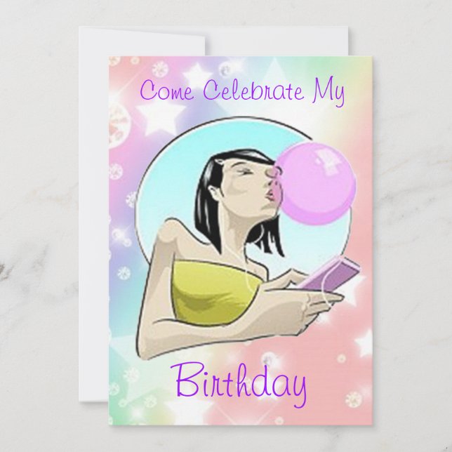 Come Celebrate My Birthday - Invitations (Front)