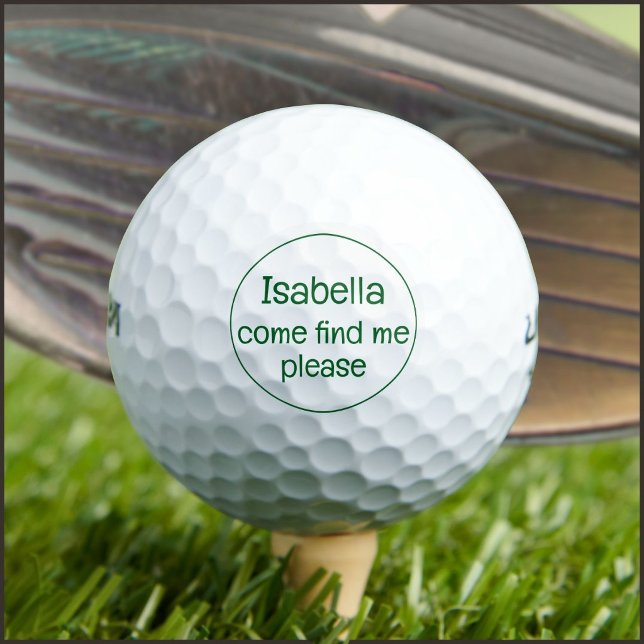 Come find me, please  golf balls (Creator Uploaded)