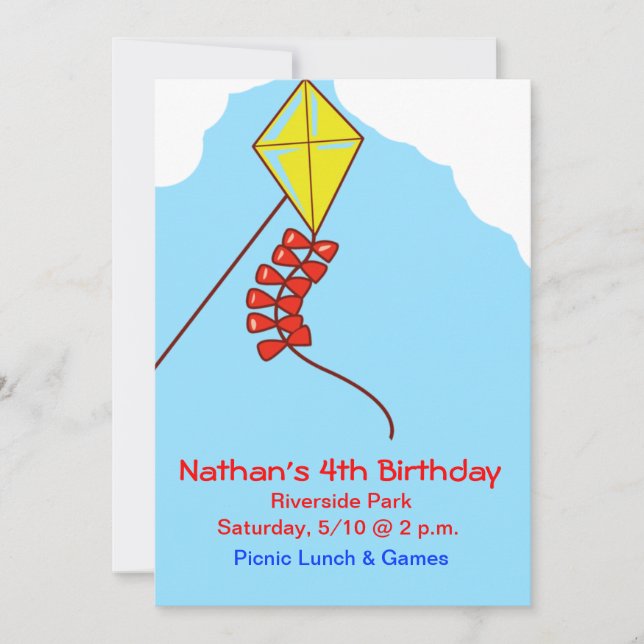 Come Fly a Kite Invites (Front)