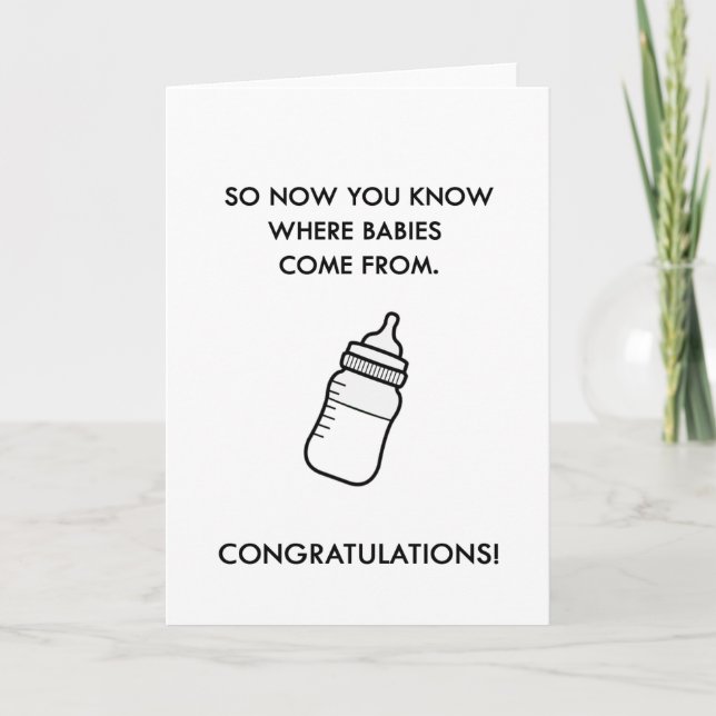 Come From New Baby Card (Front)